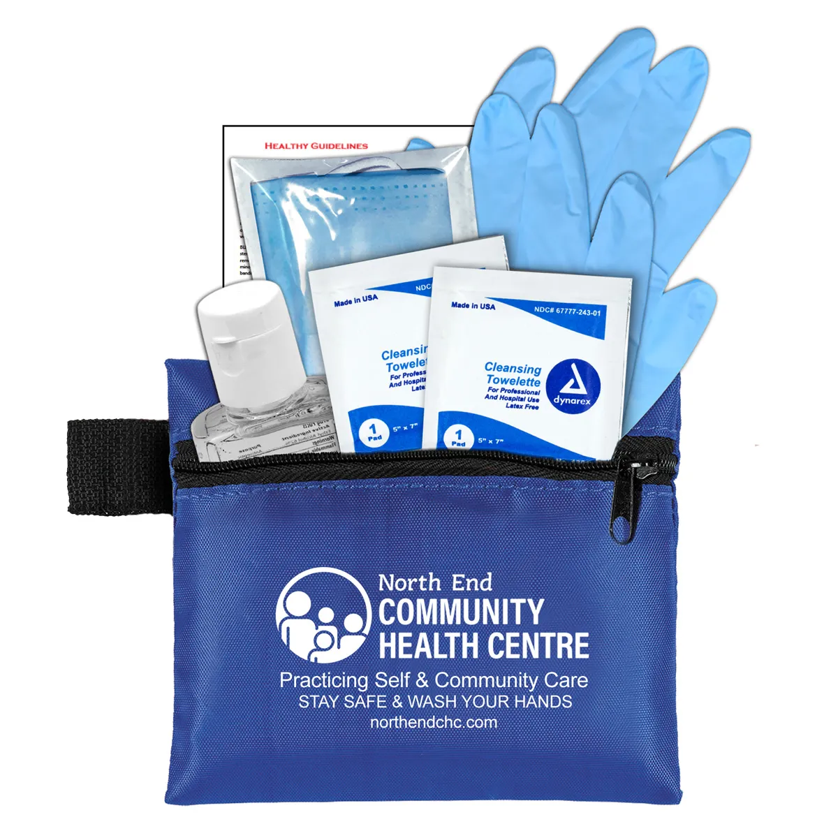 First Aid Kit 6 Piece Zipper Pouch Sanitizer - 5 x 4.25 in - product view 4