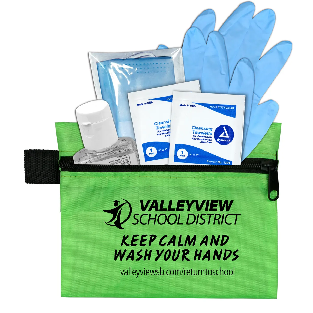 First Aid Kit 6 Piece Zipper Pouch Sanitizer - 5 x 4.25 in - product view 7