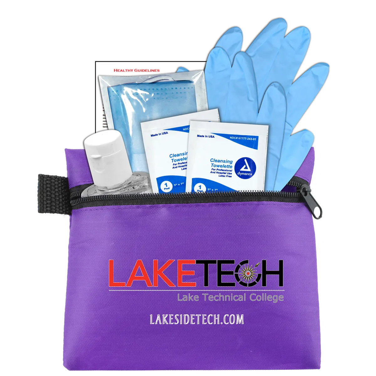 First Aid Kit 6 Piece Zipper Pouch Sanitizer - 5 x 4.25 in - product view 23