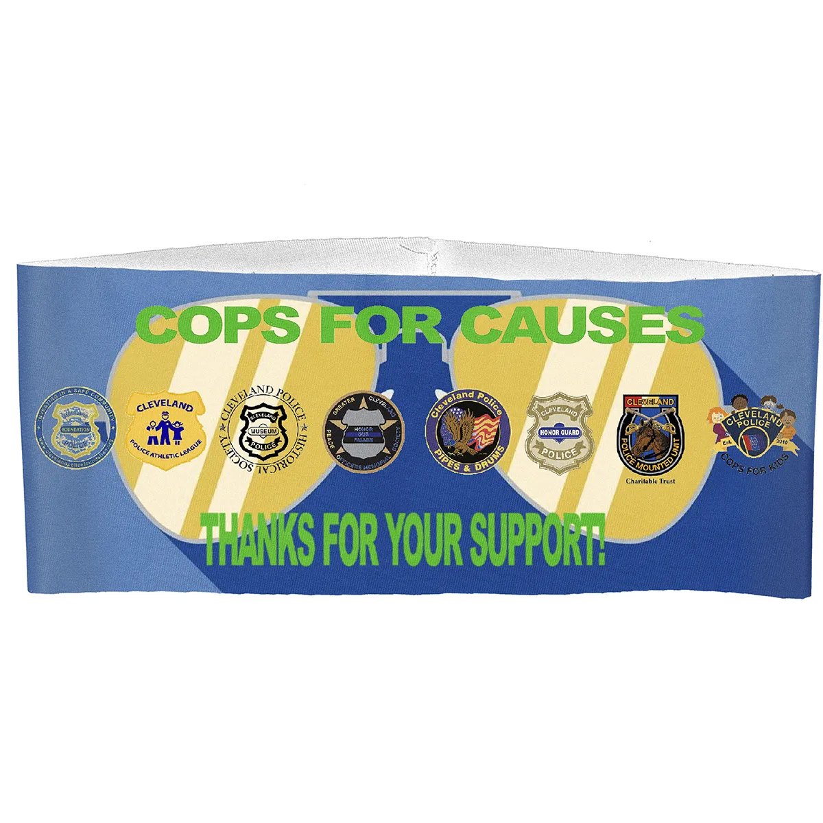 Sports Headband Stretchy Polyester Sublimation - 9.88 x 4 in