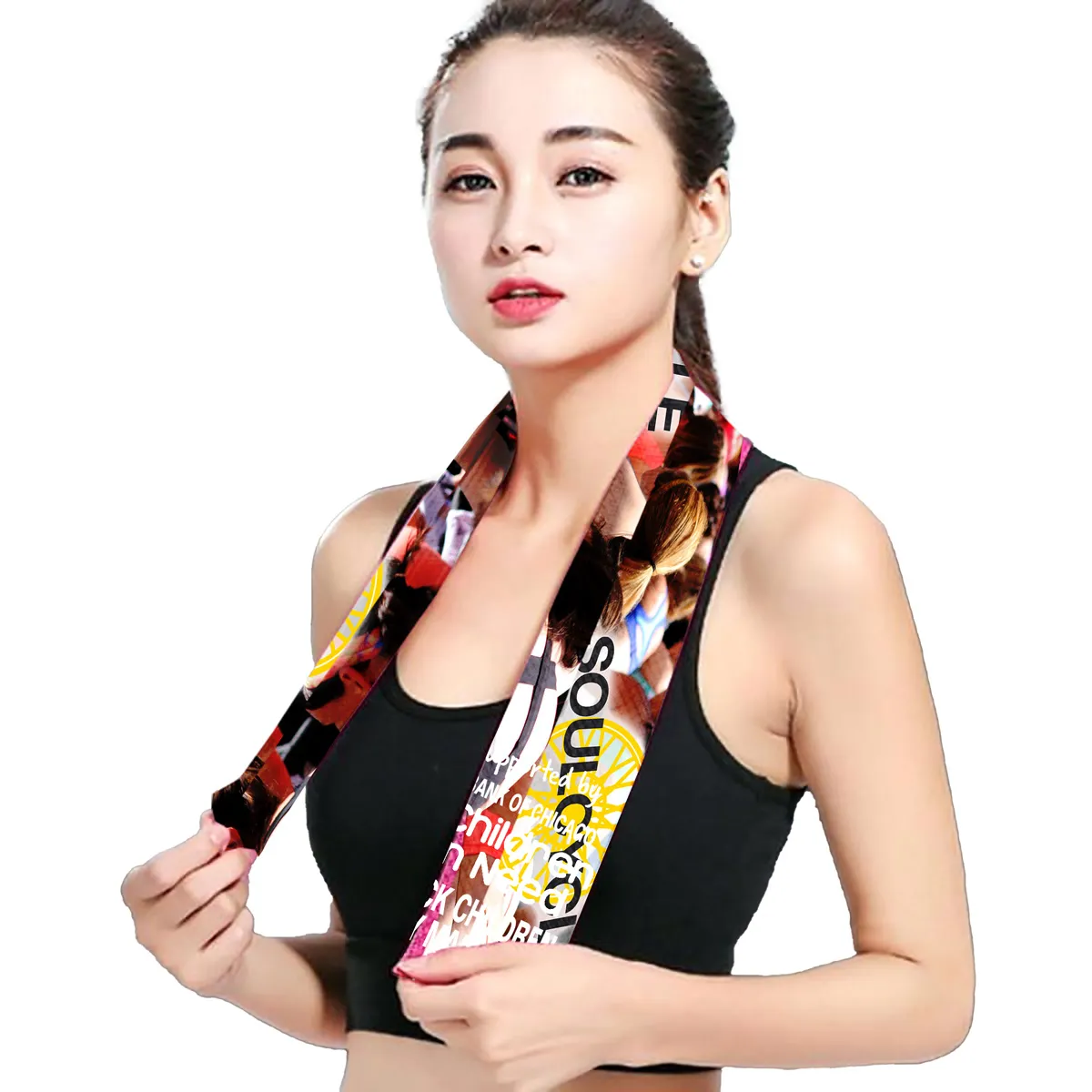 Cooling Towel 170 GSM Sublimation Hemmed Edge - 12 x 36 in - product view 2