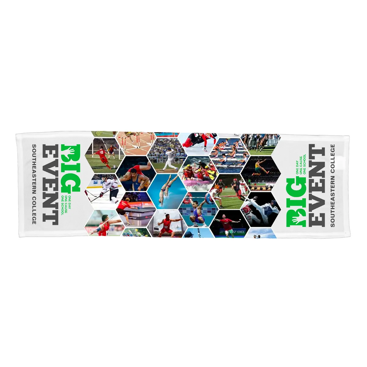 Cooling Towel 170 GSM Sublimation Hemmed Edge - 12 x 36 in - product view 5