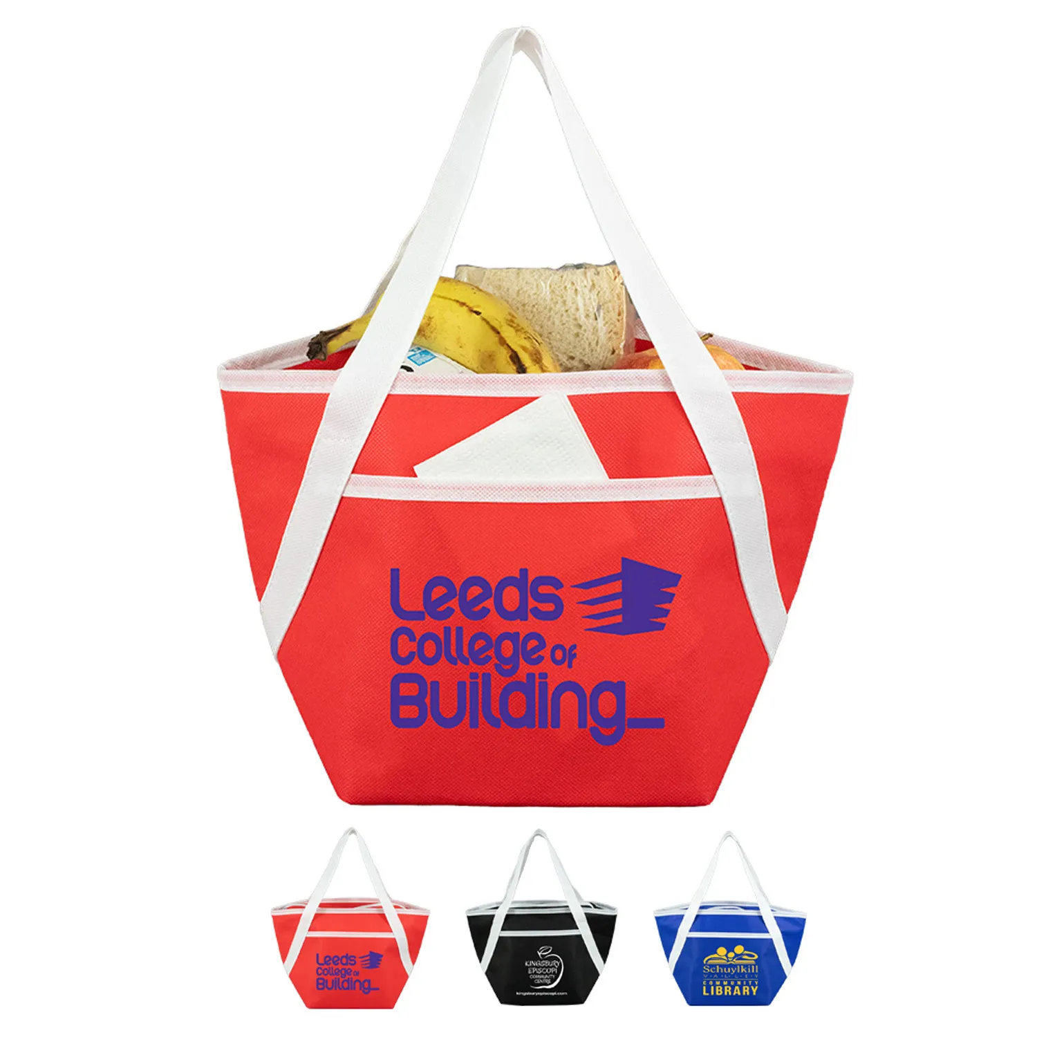 Cooler Tote Bag Insulated 6-Pack Polypropylene - 14 x 8 in