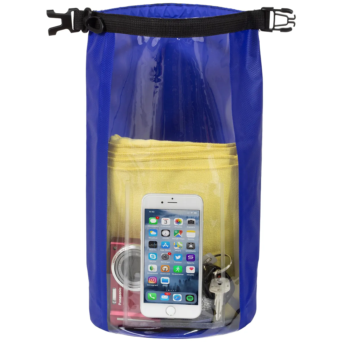 Water Resistant Dry Bag 5.0L Large Clear Window - 10.75 x 13.63 in - product view 12
