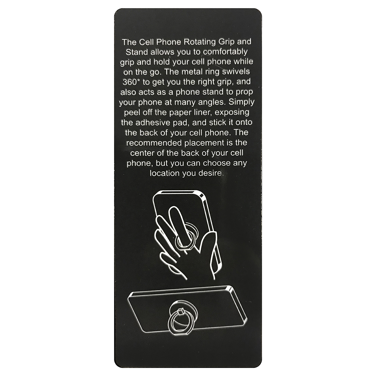 Phone Ring Holder Metal Stand Rotating Grip - 1.5 x 2.4 in - product view 13