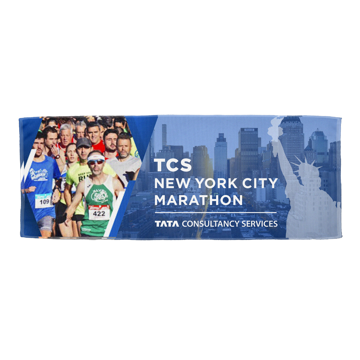 Cooling Towel Recycled RPET Sublimation Print - 32 x 12 in - product view 7