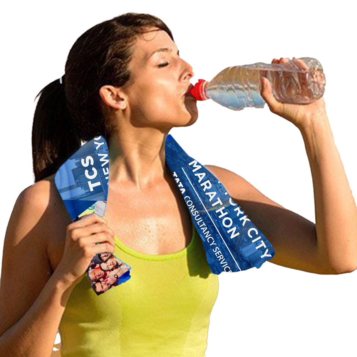 Cooling Towel Recycled RPET Sublimation Print - 32 x 12 in - product view 8