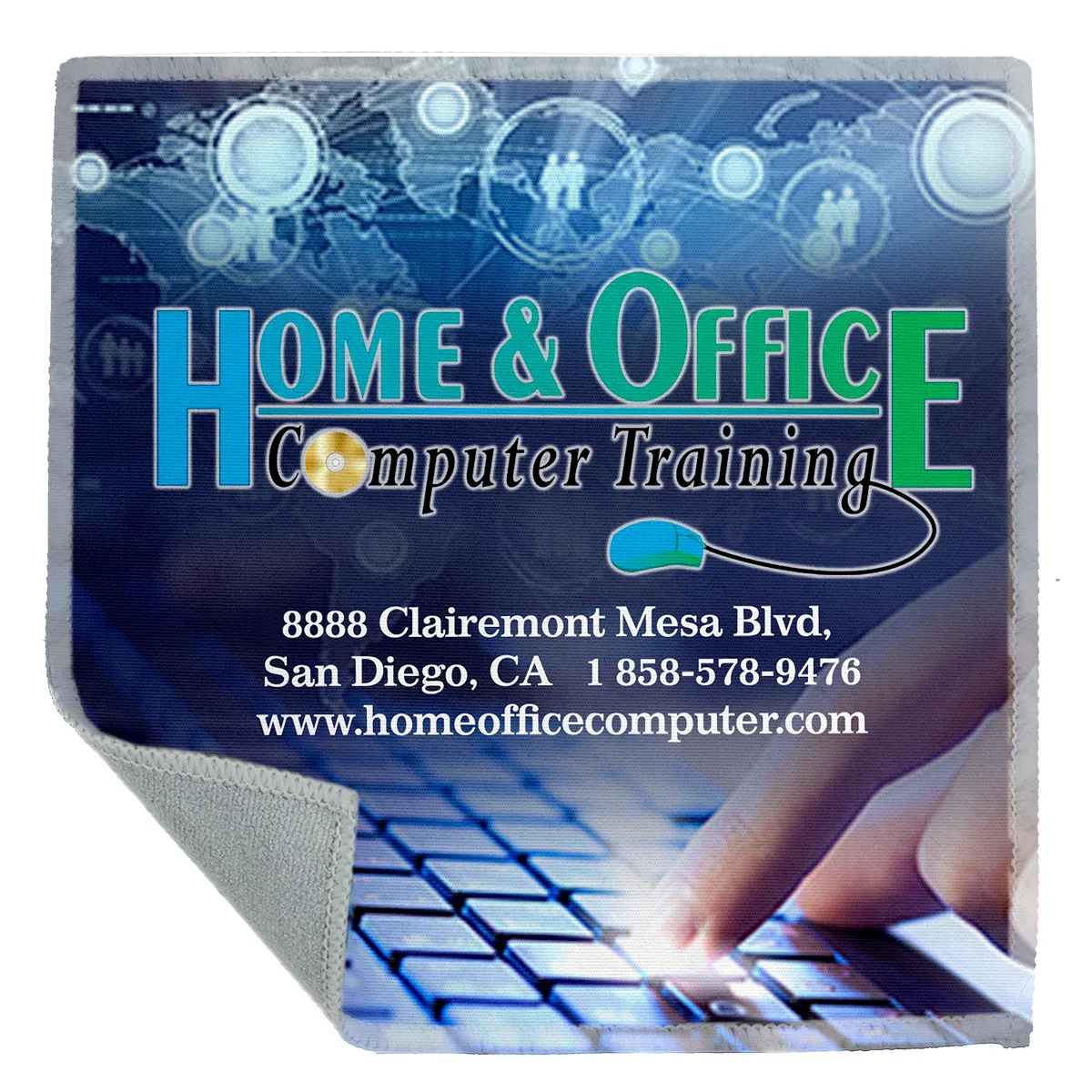 Microfiber Cloth Terry Back Screen Cleaner - 6 x 6 in - product view 2