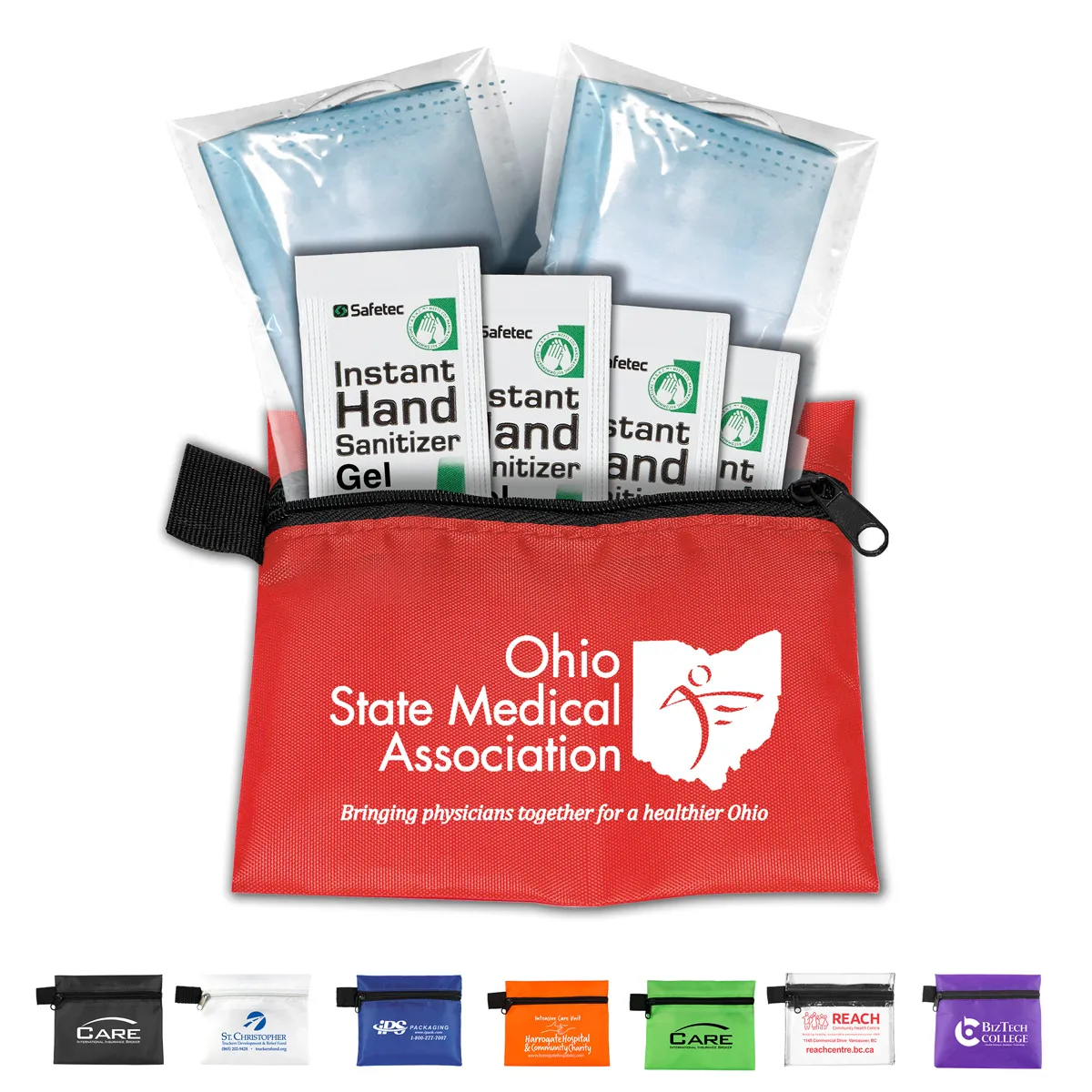 Safety First Aid Kit 6 Piece Polyester Pouch - 5 x 4.25 in