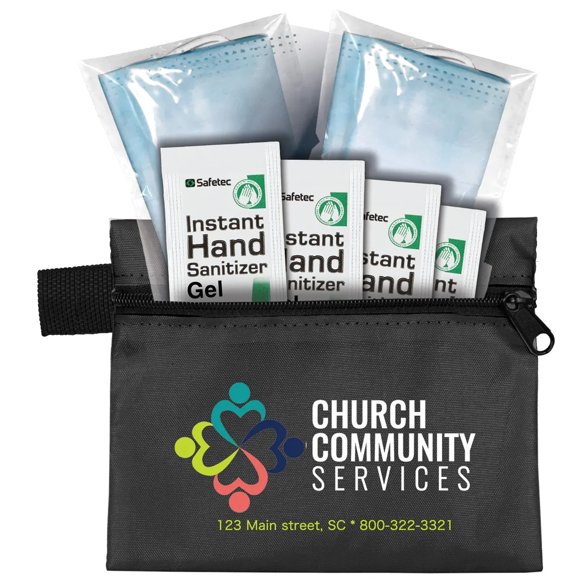 Safety First Aid Kit 6 Piece Polyester Pouch - 5 x 4.25 in - product view 10