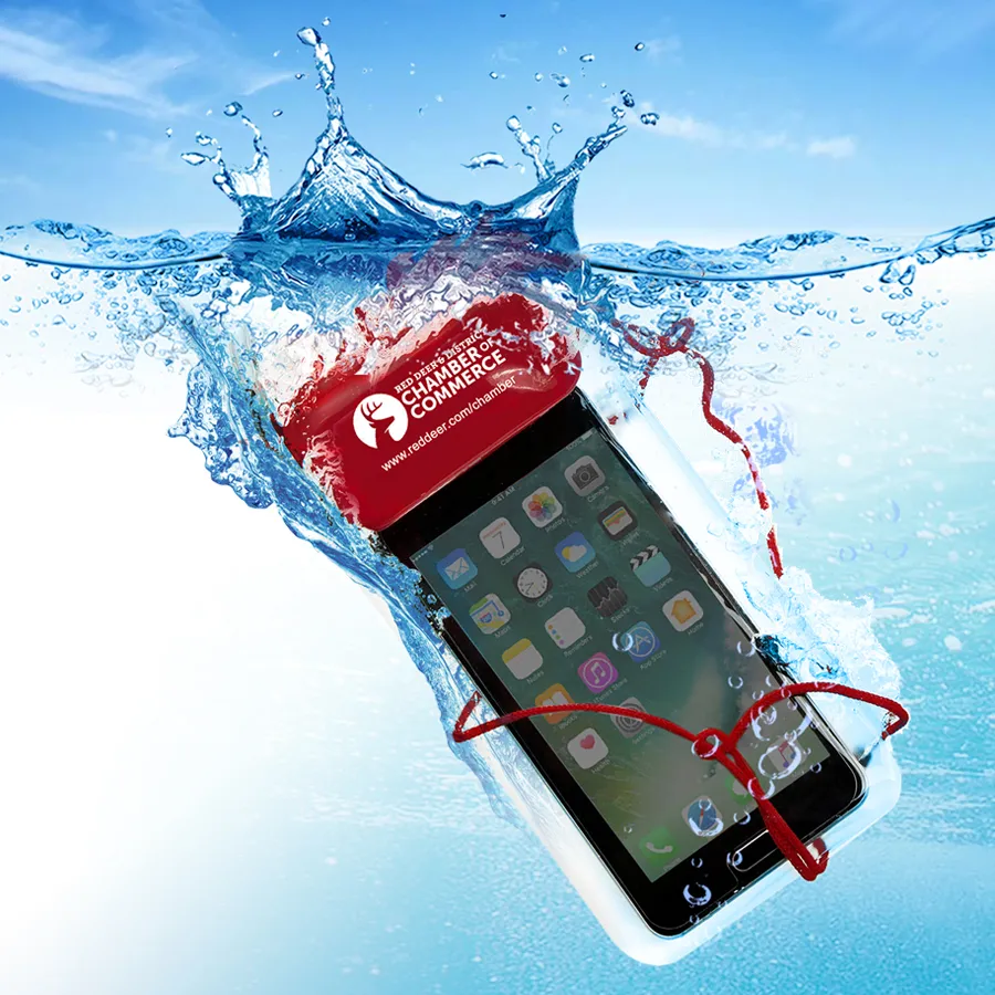 Waterproof Phone Case with Touch Screen Lanyard - 10.38 x 4.63 in - product view 2