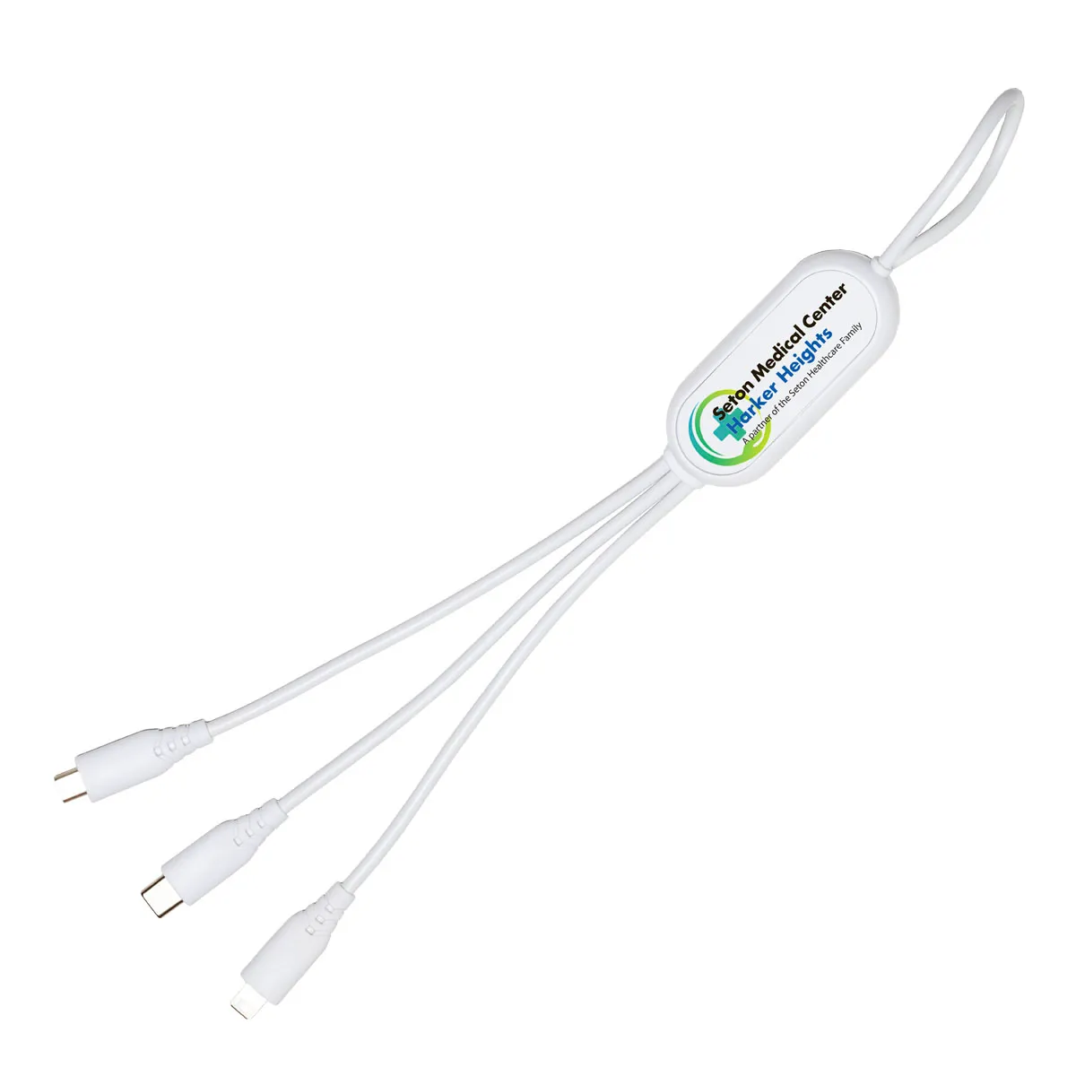 Universal Charging Cable 100W Three Connector - 16.75 in - product view 2