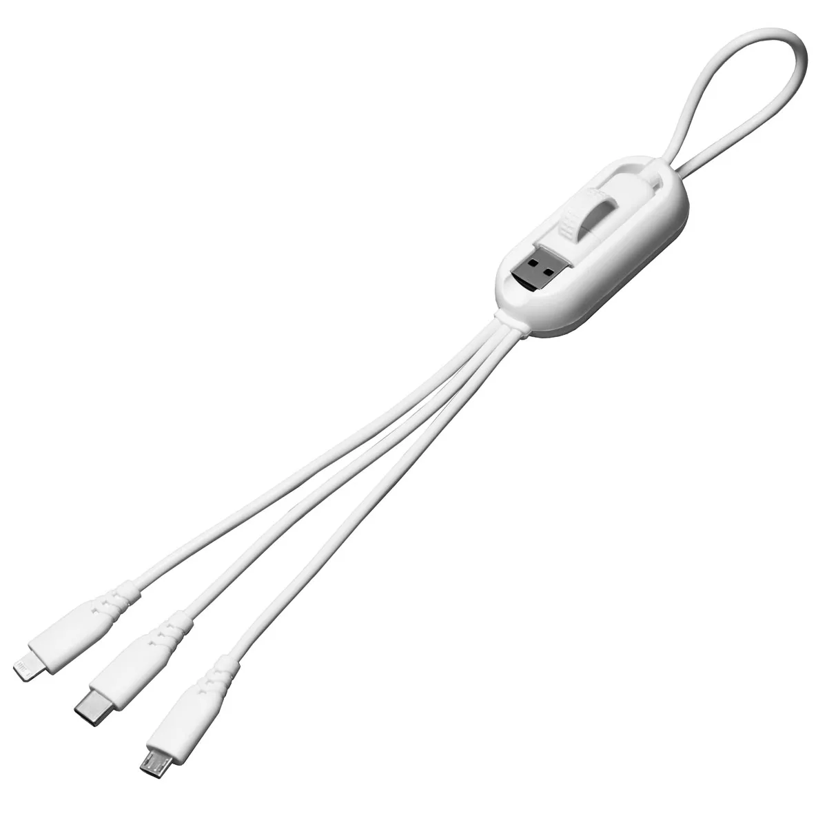 Universal Charging Cable 100W Three Connector - 16.75 in - product view 4