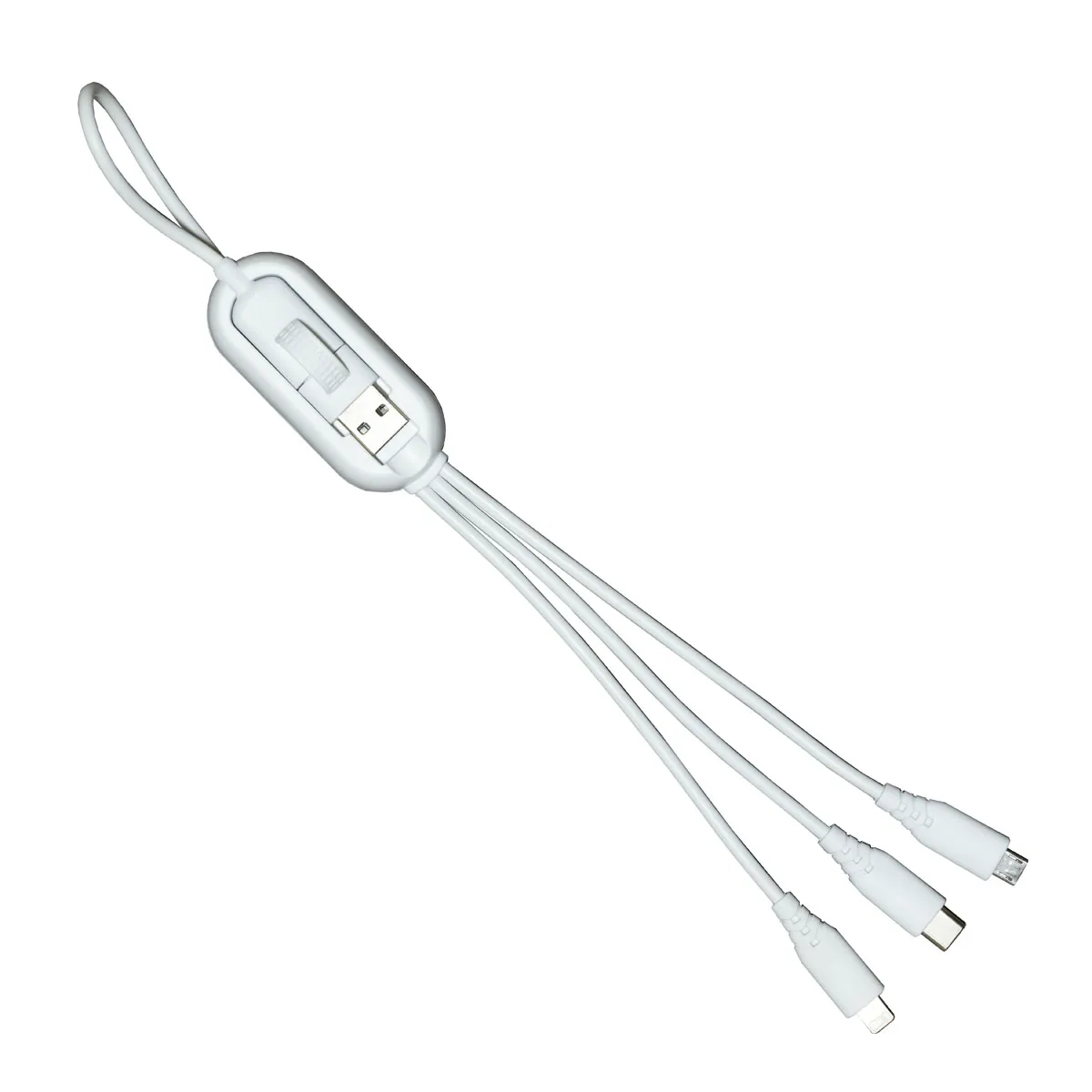 Universal Charging Cable 100W Three Connector - 16.75 in - product view 6