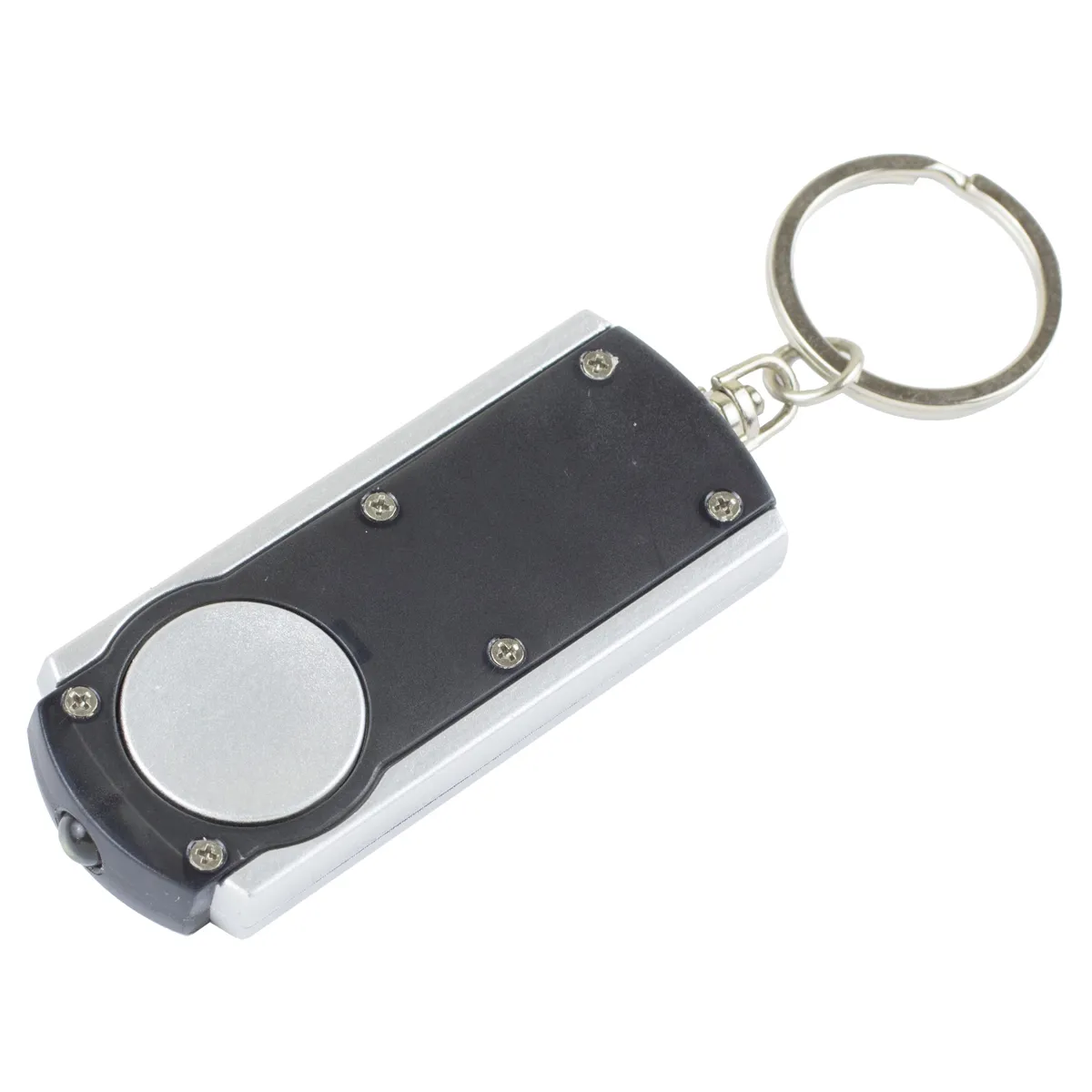 Slim LED Keychain Light White ABS Plastic - 2.5 x 1 in - product view 7