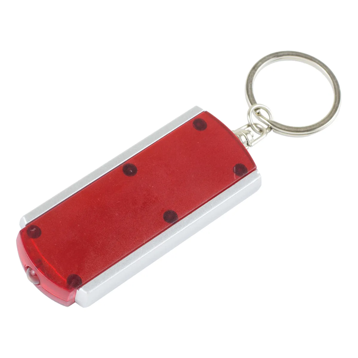 Slim LED Keychain Light White ABS Plastic - 2.5 x 1 in - product view 12