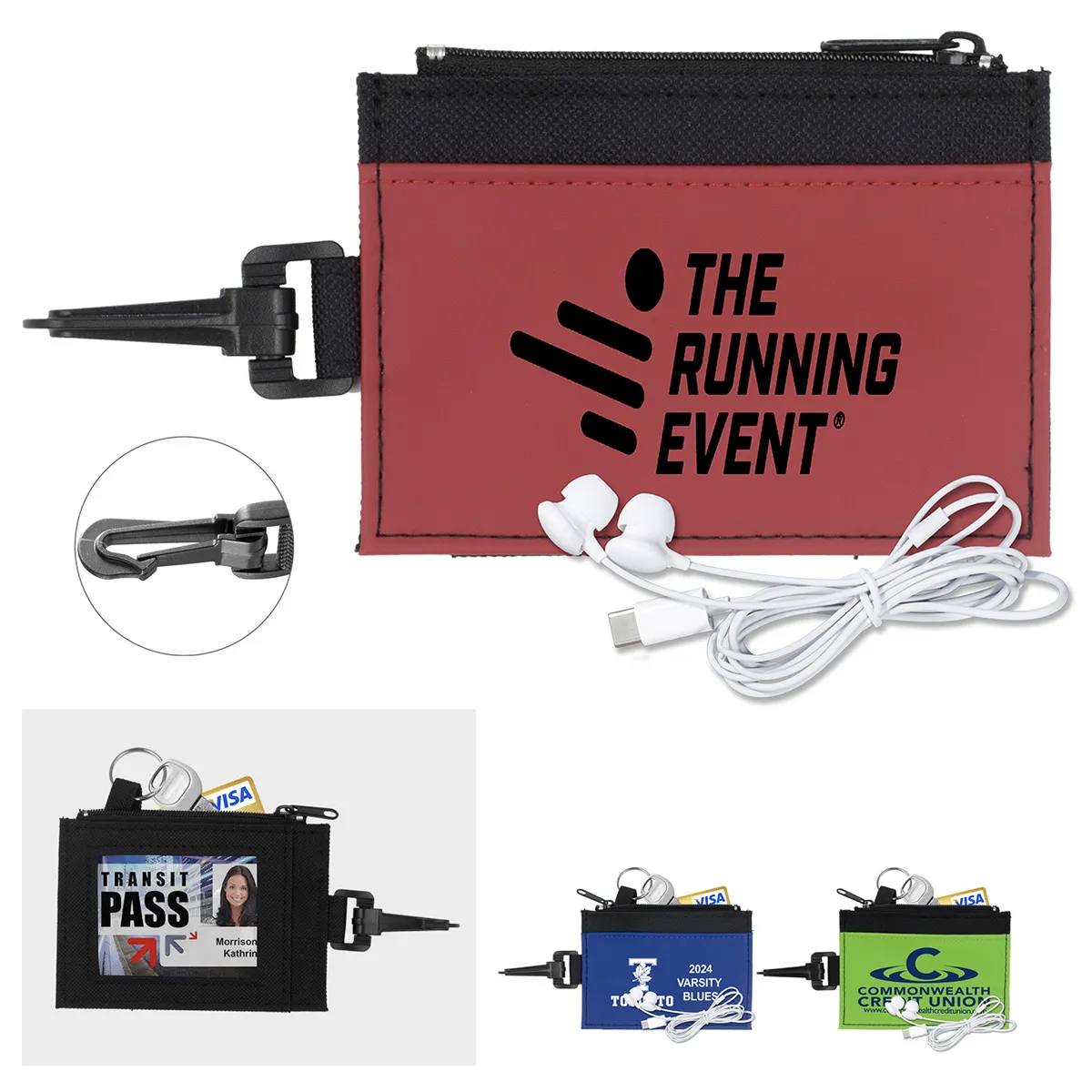 Mobile Tech Earbud Kit Travel ID Wallet - 4.5 x 3.25 in