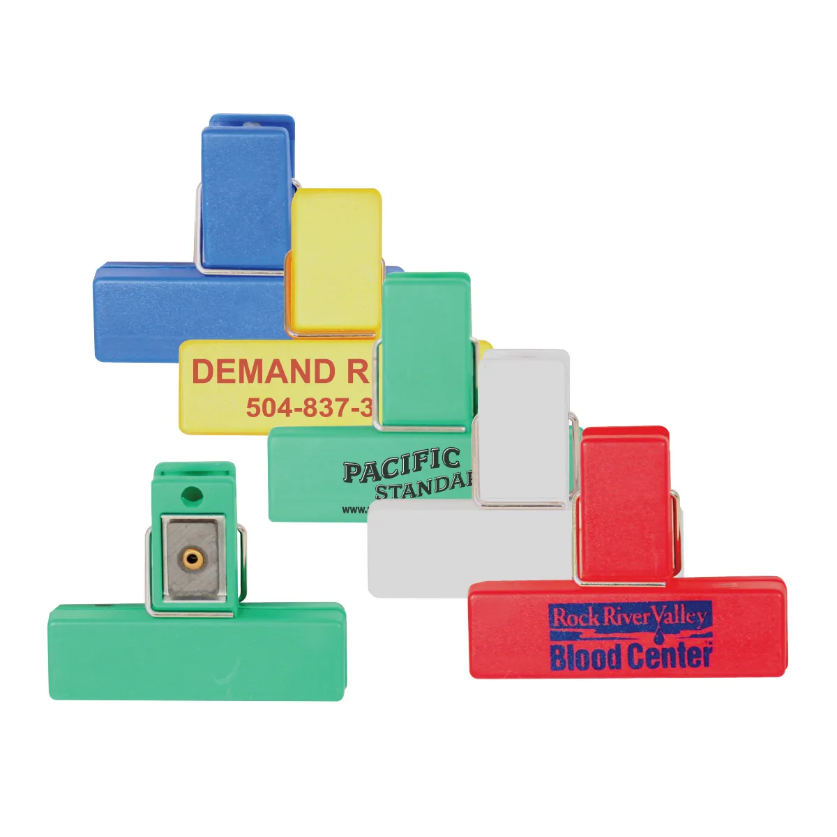 Magnetic Bag Clip for Notes and Documents - 2.5 x 2 in