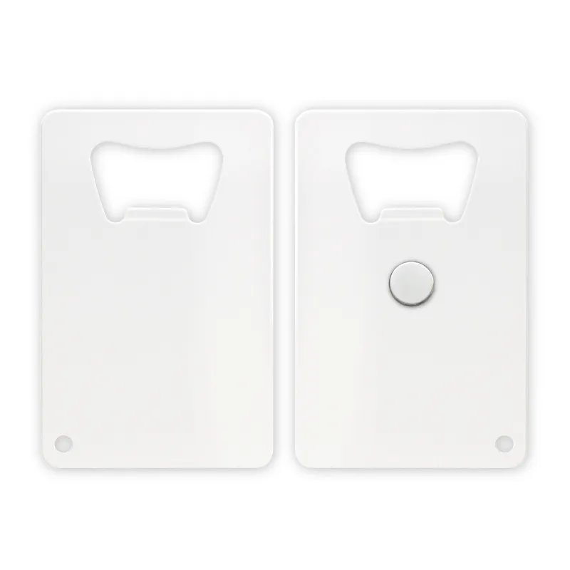 Magnetic Credit Card Bottle Opener Steel - 3.375 x 2.125 in - product view 2