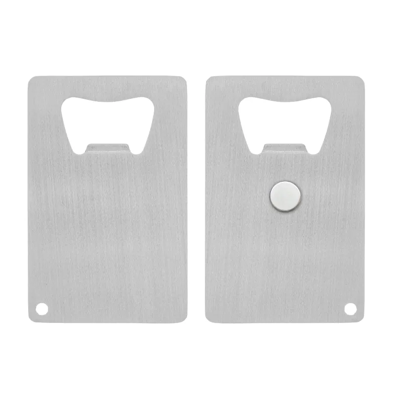 Magnetic Credit Card Bottle Opener Steel - 3.375 x 2.125 in - product view 4