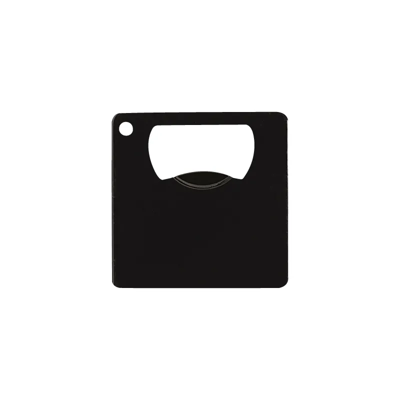 Mini Square Bottle Opener Powder Coated - 2.125 x 2.125 in - product view 2