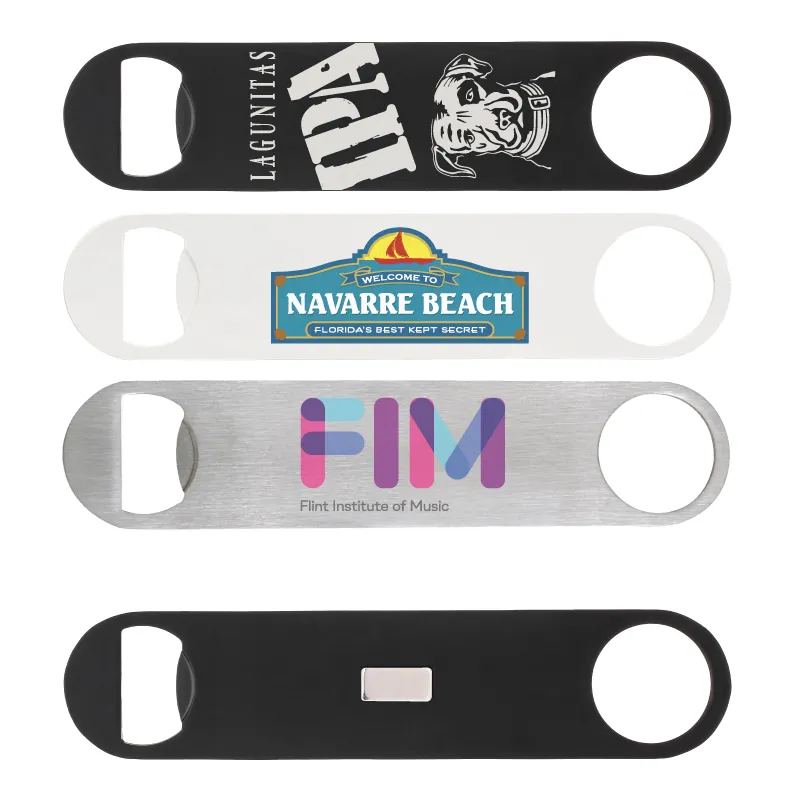 Bottle Opener Magnetic Paddle Style Steel - 7 x 1.5 in