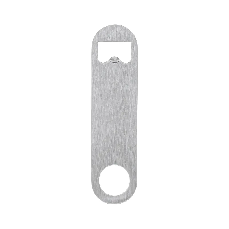 Mini Bottle Opener Paddle Style Stainless - 4.75 x 1.1 in - product view 2