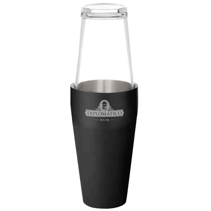 Boston Cocktail Shaker Glass Steel 2-Piece - 26 oz