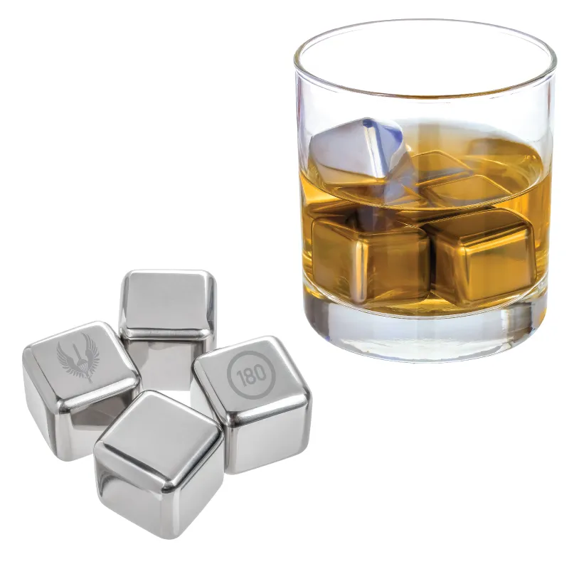 Whiskey Ice Cube Stainless Steel Chilling - 1 x 1 in