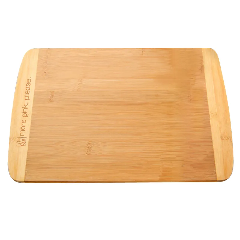 Two-Tone Bamboo Cutting Board Large Contrasting Edges - 11 x 8.75 in