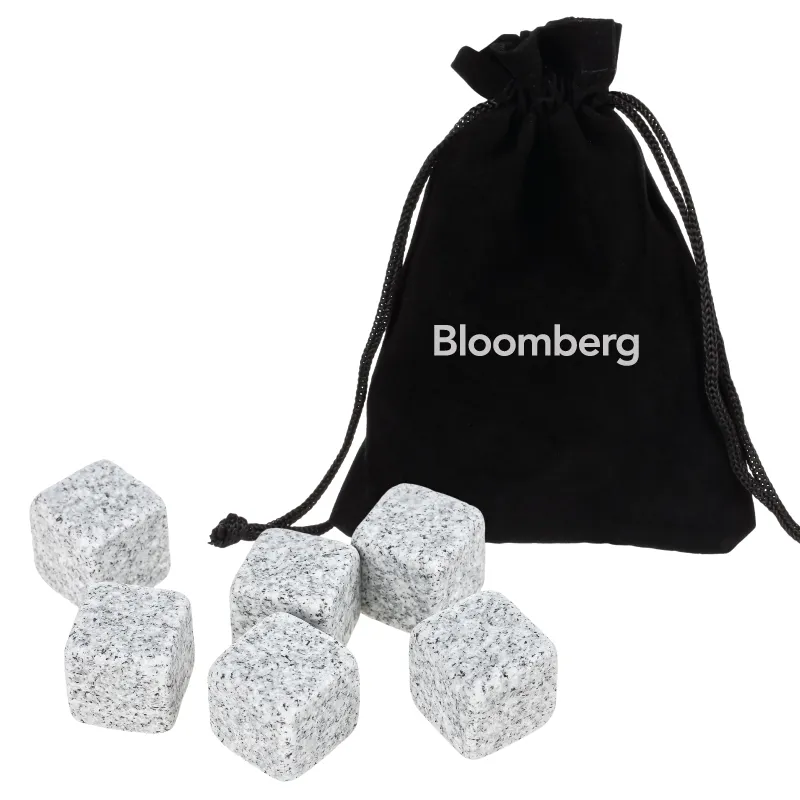 Marble Whiskey Stone Set Food Safe Chilling Cubes - 4.75 x 3.5 in (6 Pack)