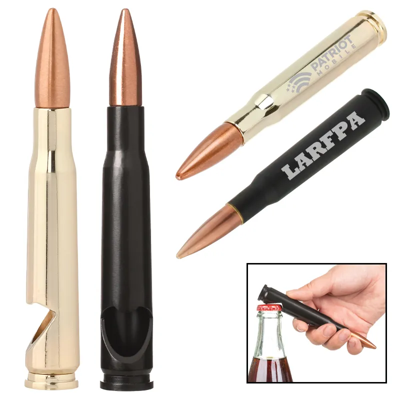 Bullet Bottle Opener 50 Caliber BFG Stainless Steel - 5.5 x 0.75 in