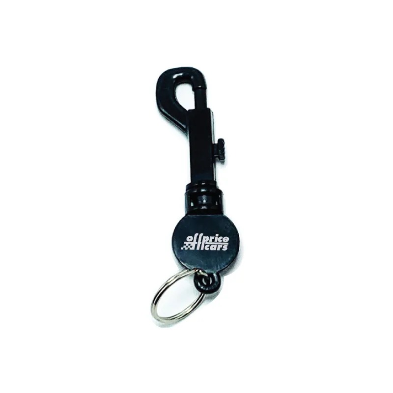 Custom Keychains P-Clip Split Ring Large Logo - 3.5 x 1 in