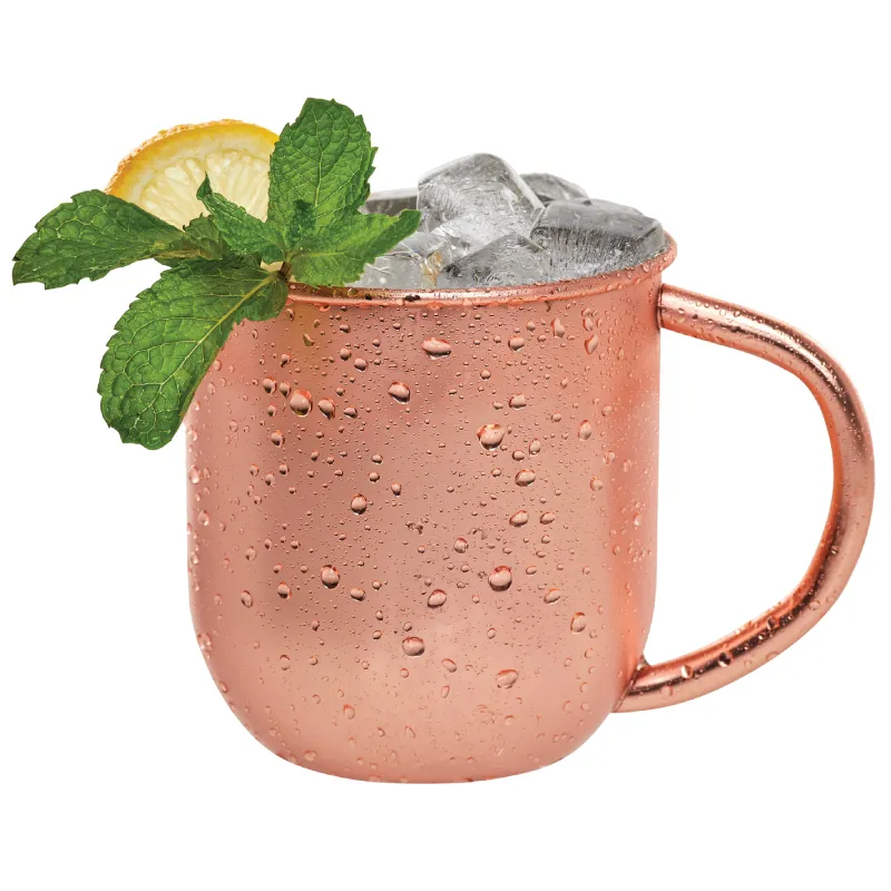 Moscow Mule Mug Copper Plated Stainless Steel - 17 oz - product view 3