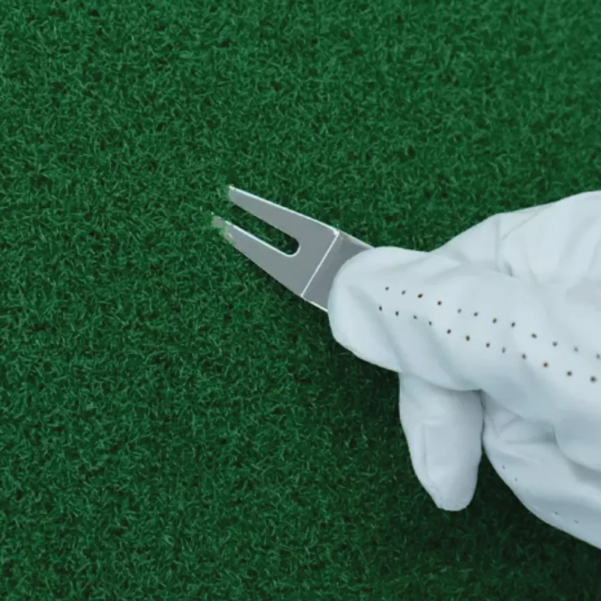 Steel Golf Divot Repair Tool Two Prong Laser Engraved - 3 x 5/8 in - product view 3