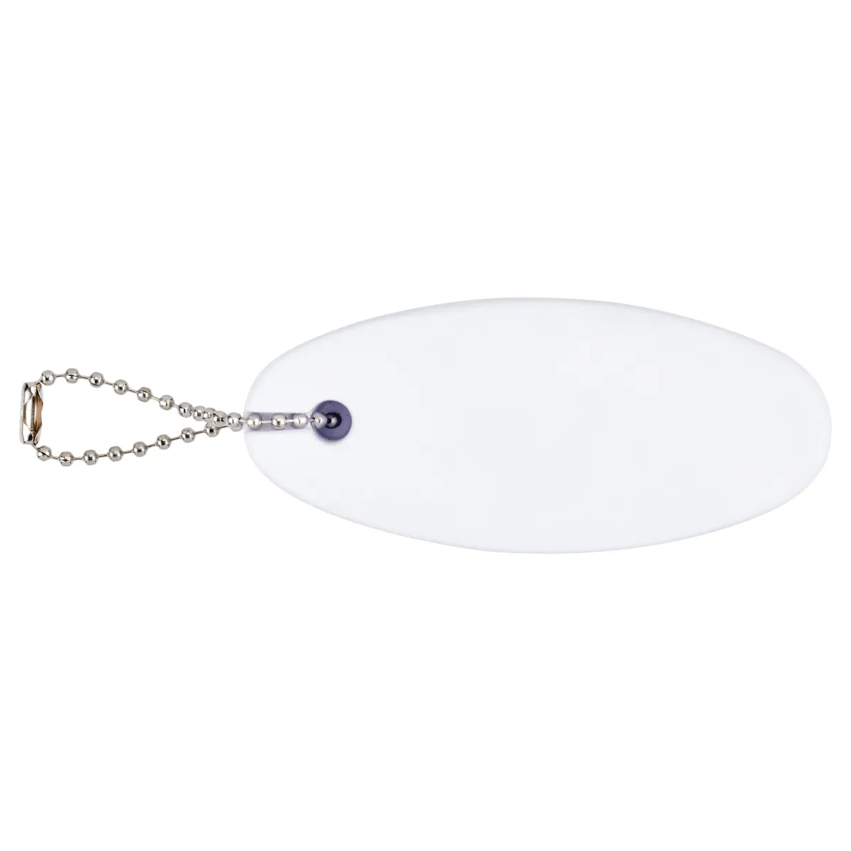 Oval Floating Keychain Soft Foam Water Safe Beaded - 3.25 x 1.5 in - product view 2