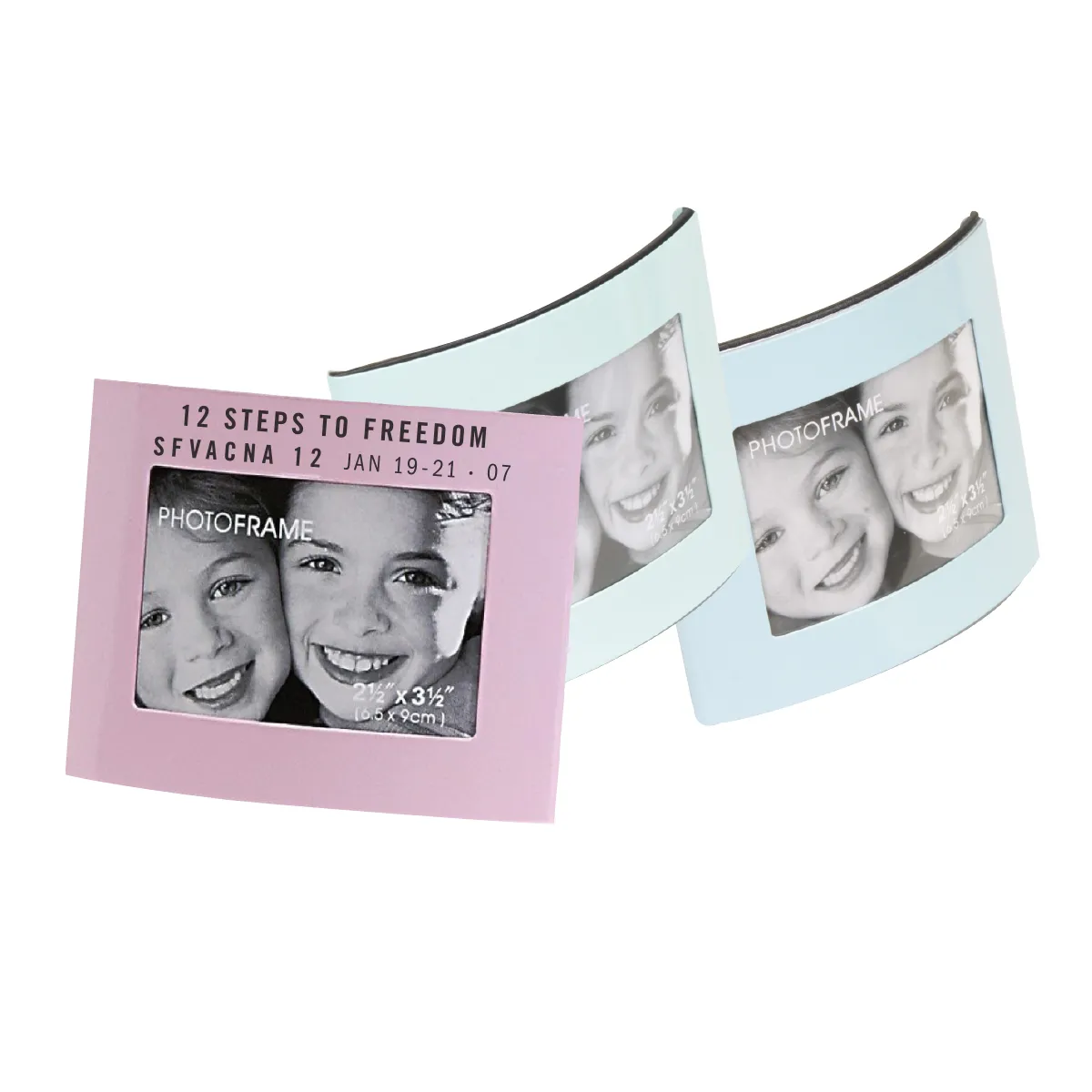 Photo Frame 2-Way Pastel Glossy Finish - 2.5 x 3.5 in