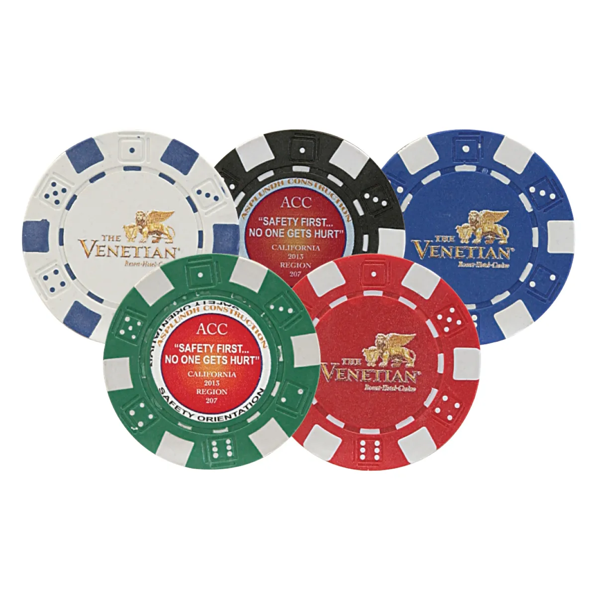 Clay Poker Chips Full Color Digital Print - 1.5 in