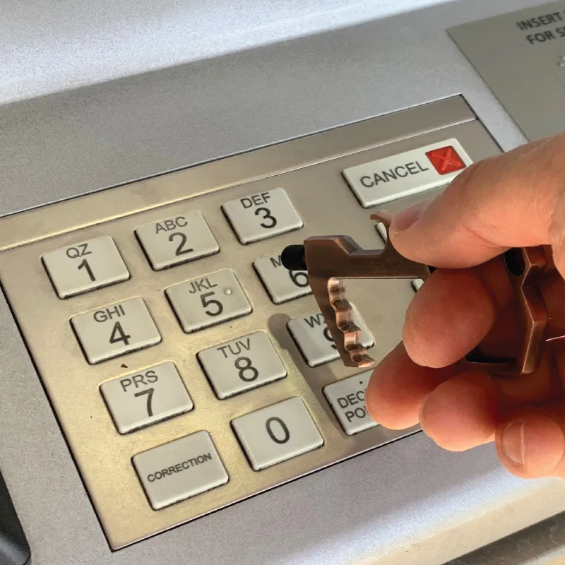 Door Opener Key with Stylus and Bottle Opener - 3.38 in - product view 4