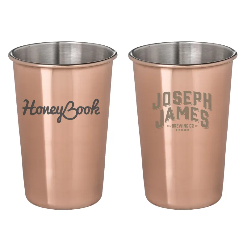 Pint Glass Copper Plated Steel Moscow Mule - 16 oz