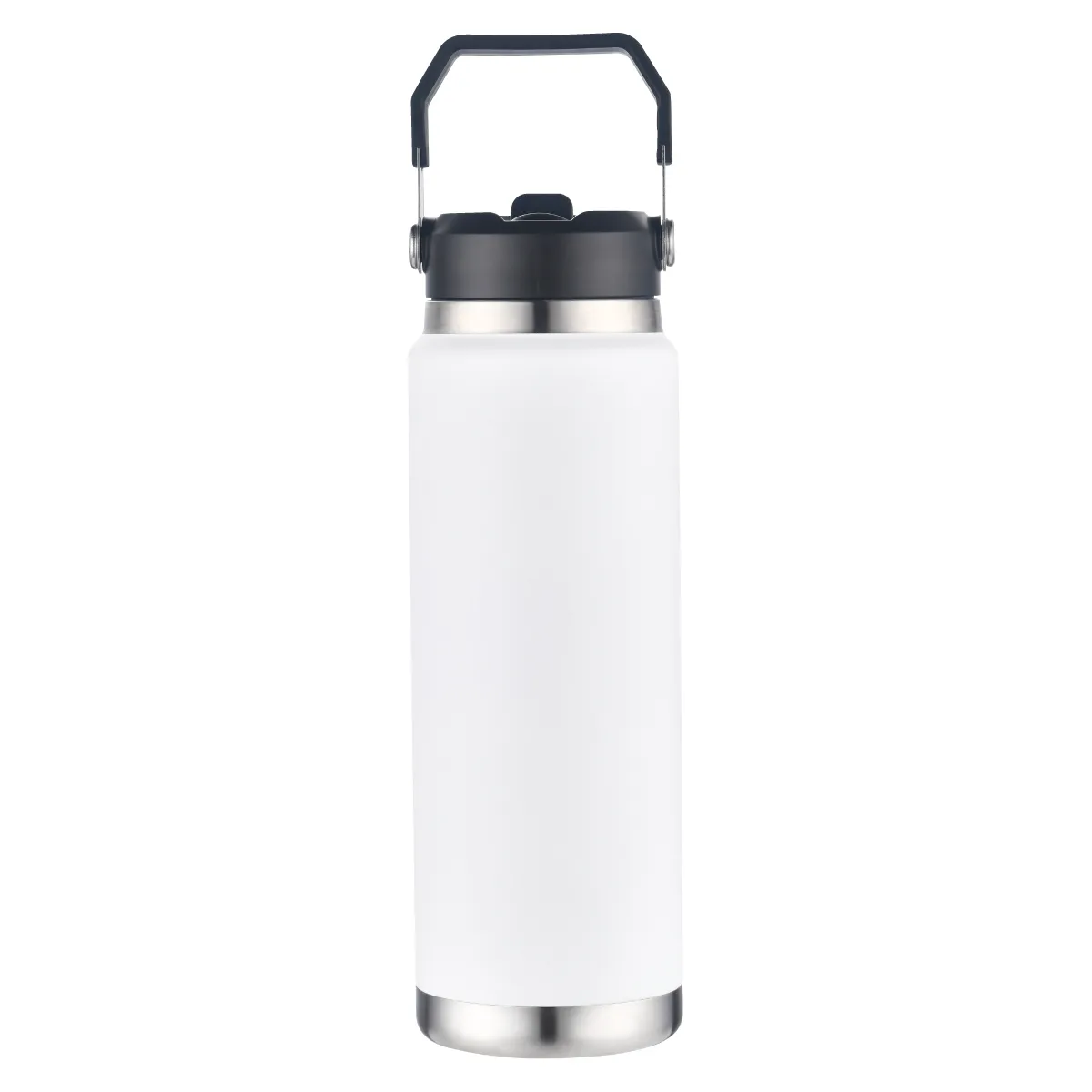 Stainless Steel Vacuum Tumbler Copper Lined Handle - 30 oz - product view 2