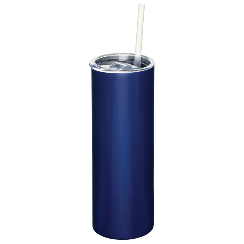 Skinny Vacuum Insulated Tumbler with Straw - 20 oz - product view 4