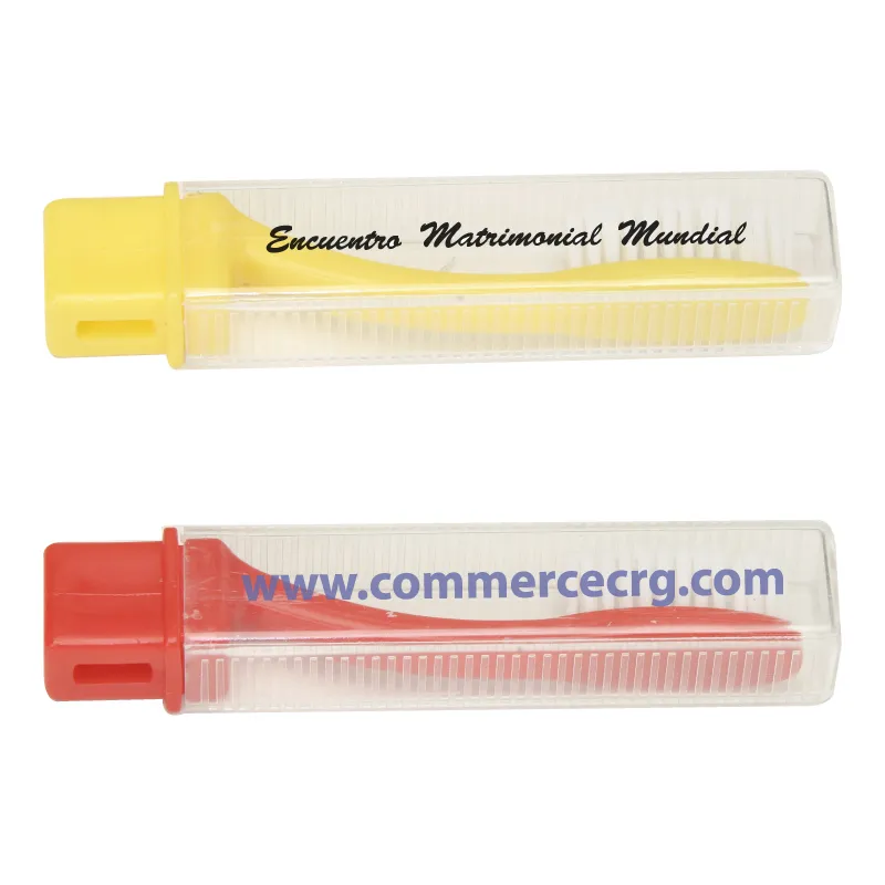 Transparent Travel Toothbrush Folding with Sleeve - 4 in