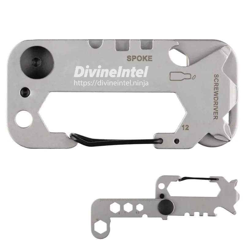 Tactical Multi-Tool Carabiner Hex Wrenches Bottle Opener