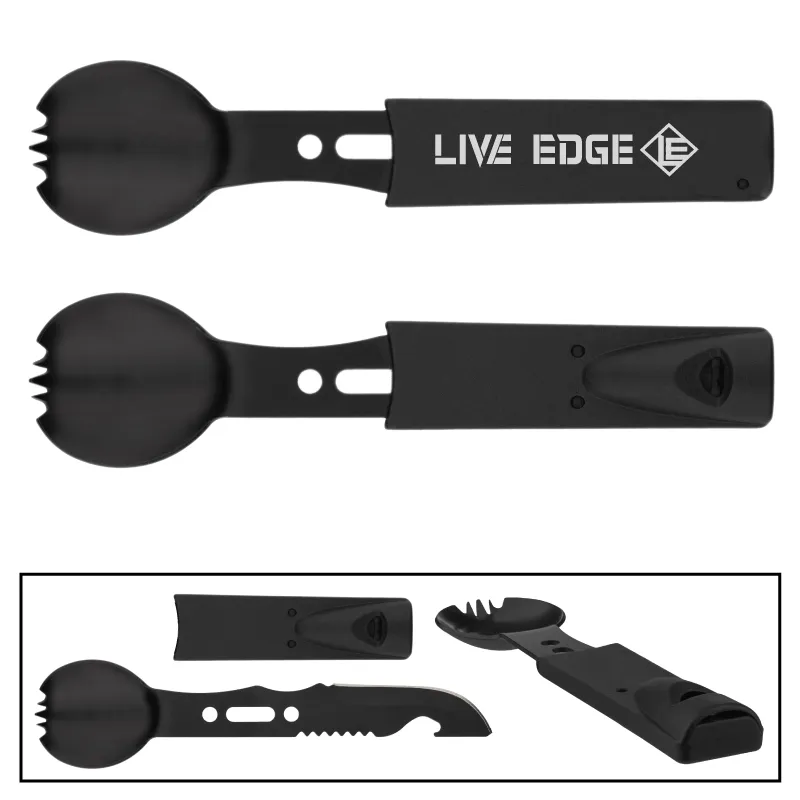 Camping Multi-Tool Spork with Knife Stainless Steel - 6.75 in