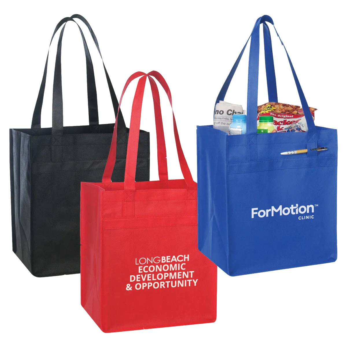 Custom Tote Bag Non-Woven Polypropylene 100 GSM - 13 x 15 in