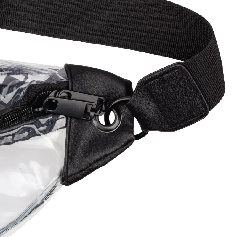 Transparent Fanny Pack Hidden Compartment PVC - 14 x 5.5 x 4 in - product view 4