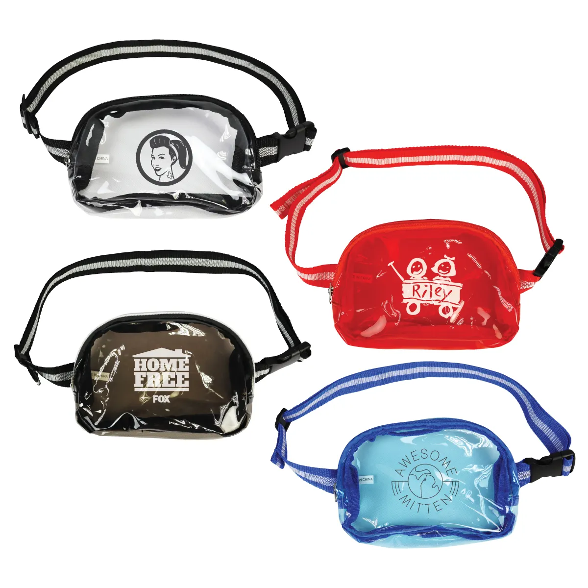Crossbody Stadium Sling Pack Clear TPU - 7.5 x 5.1 x 2.4 in