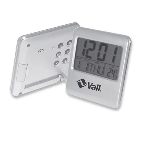 LCD Desk Clock Large Display Temperature Alarm - 3 x 3.4 in