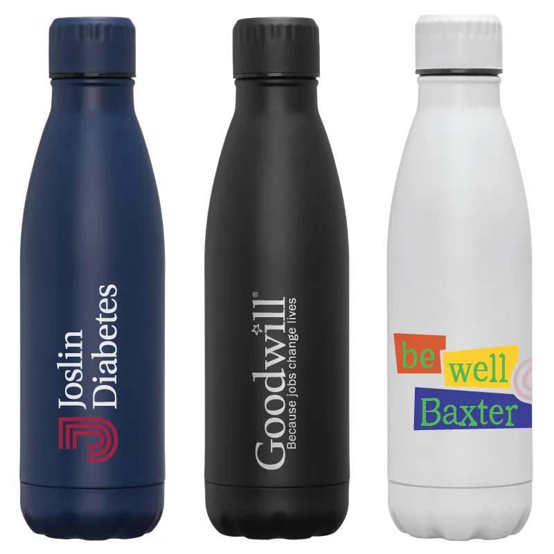 Matte Vacuum Water Bottle Cola Shape Steel - 17 oz